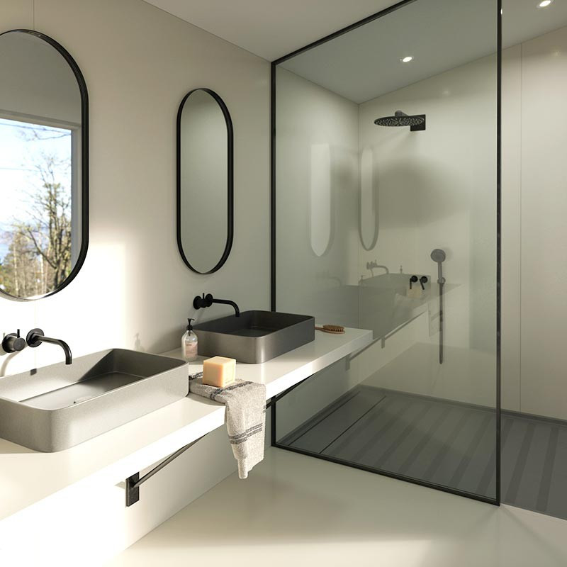Plan de travail en Quartz Silestone Faro white